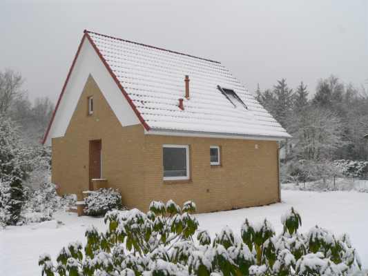 Ferienhaus im Winter